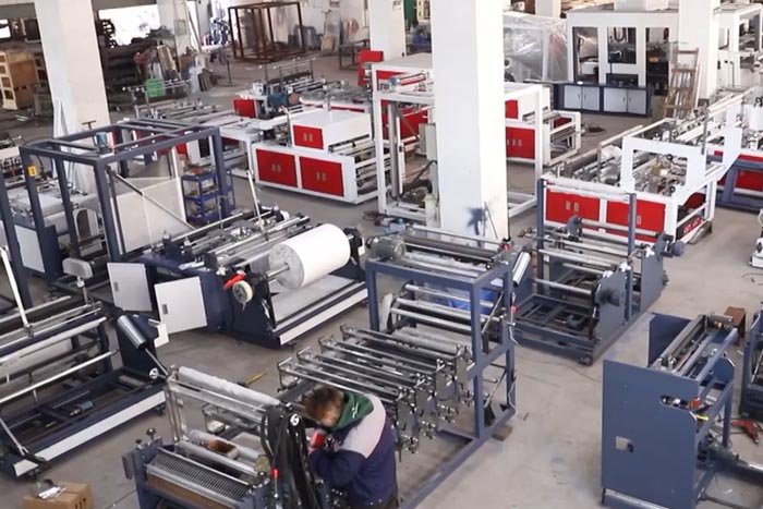 Non-woven bag assembly line