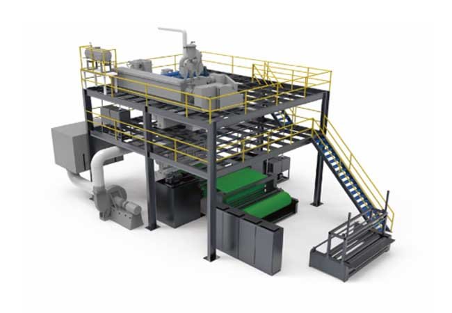 spunbonded nonwoven fabric production line